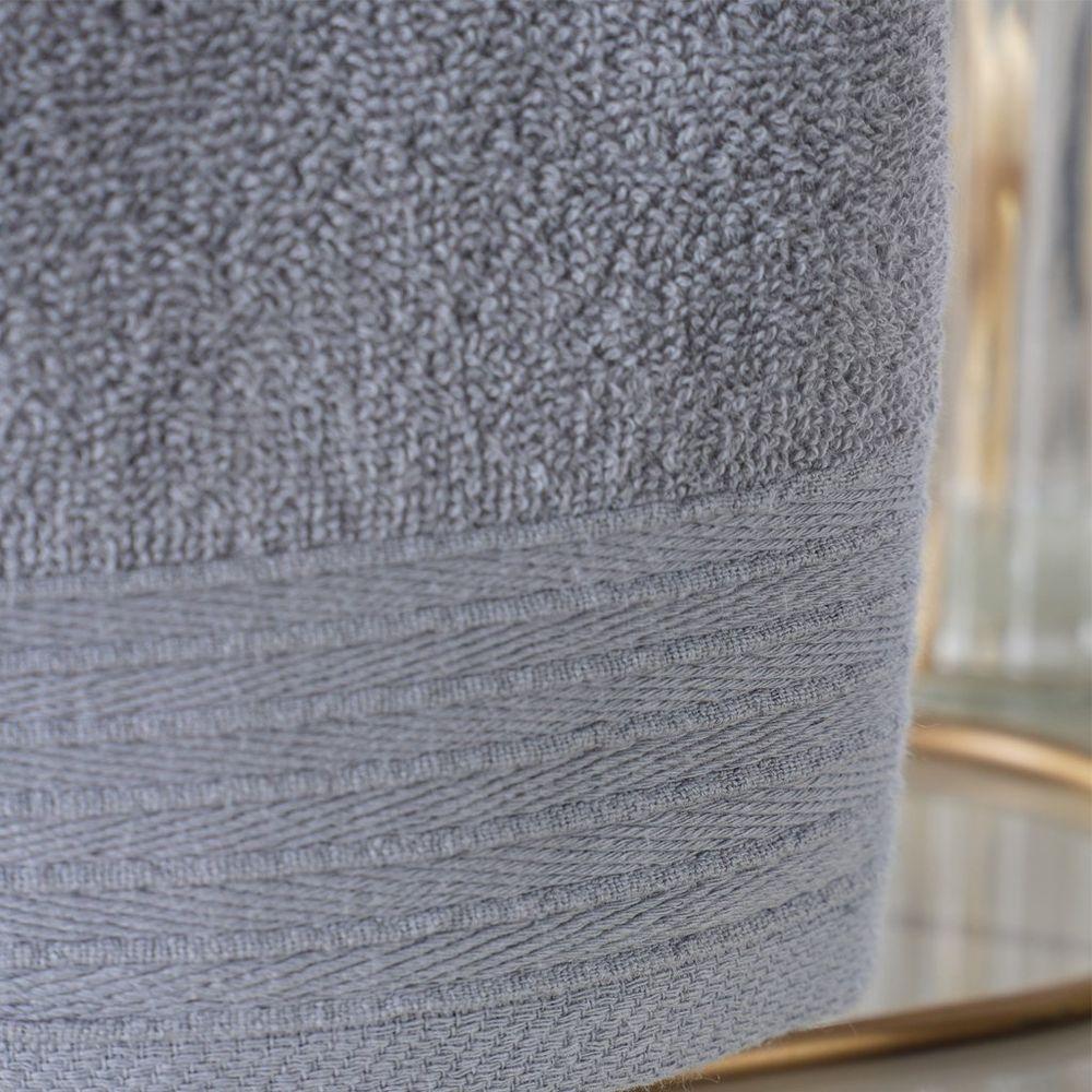 Kit 10 Toalha De Lavabo Glamour 100% Algodão 30x50cm Zinco - 2