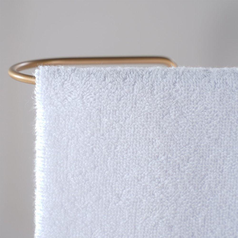 Kit 3 Toalha De Lavabo Glamour 100% Algodão 30x50cm Branco - 2