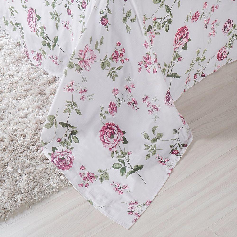 Jogo De Cama Solteiro 3 Pçs 150 Fios Super Macio 100% Algodão Giardino - 2