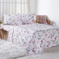 Jogo De Cama Solteiro 3 Pçs 150 Fios Super Macio 100% Algodão Giardino - 1