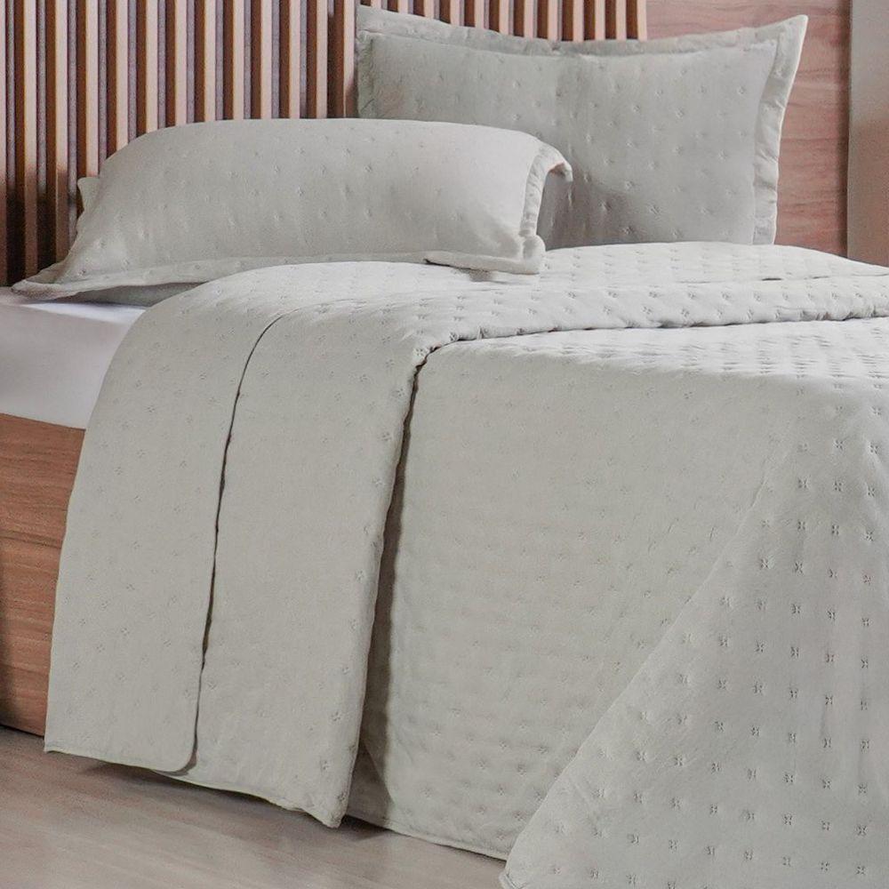 Kit Colcha Queen Miraggio New Soft 240x260cm Verde Alfafa - 3