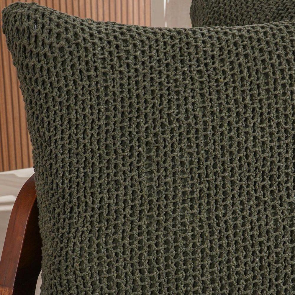 Capa De Almofada Atacama New Decotiva 45x45cm Verde Militar - 3