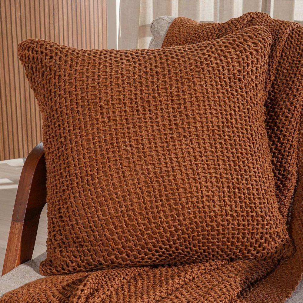 Capa De Almofada Atacama New Decotiva 45x45cm Marrom Portabella - 2