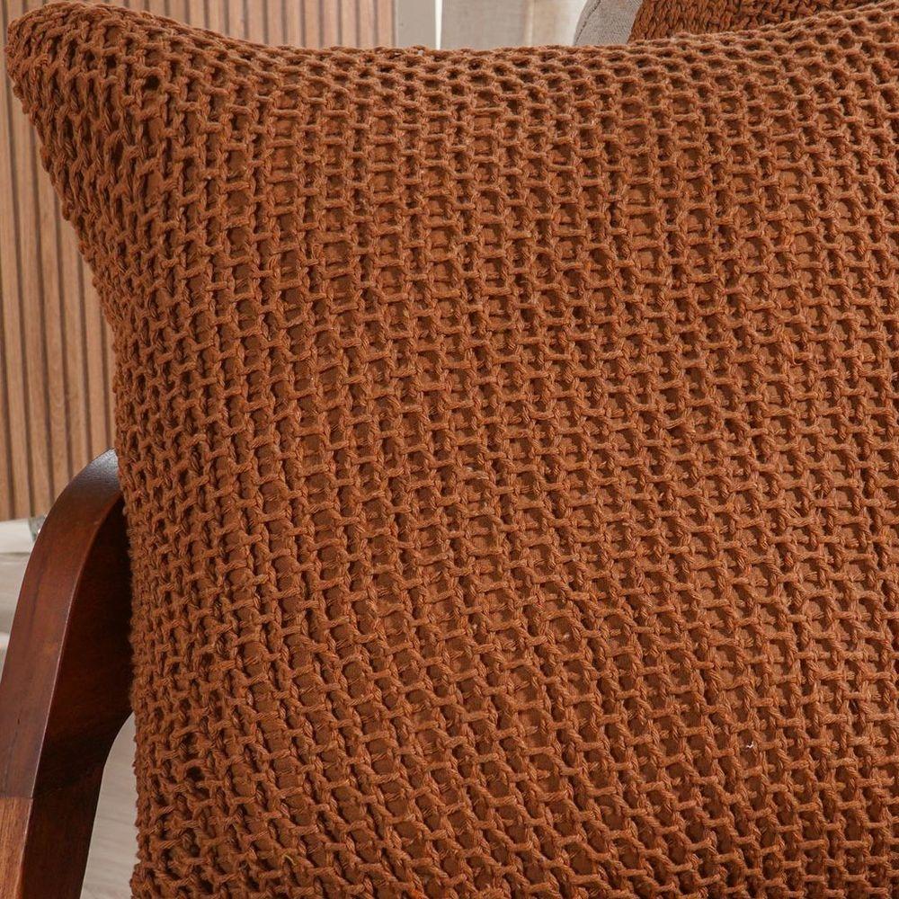 Capa De Almofada Atacama New Decotiva 45x45cm Marrom Portabella - 3