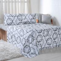 Jogo De Cama Solteiro 3 Pçs 150 Fios Super Macio 100% Algodão Fliese - 1