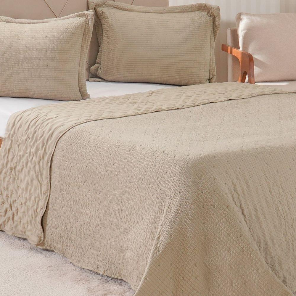 Kit Colcha King Santorini New 260x280cm Linho - 3