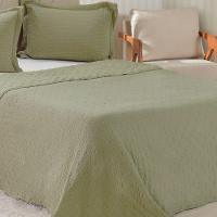 Kit Colcha King Santorini New 260x280cm Folha Seca