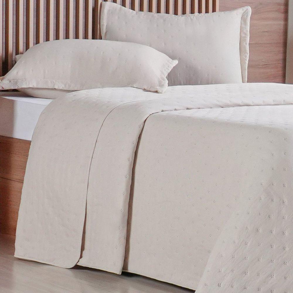 Kit Colcha Queen Miraggio New Soft 240x260cm Amendoa - 3