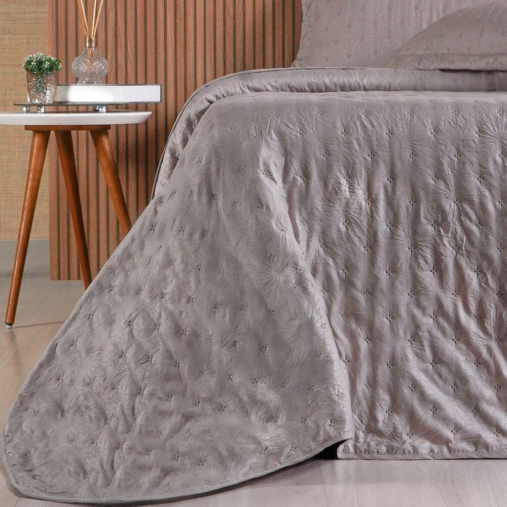 Kit Colcha Queen Sensatti 3d Embossed 240x260cm Cashmere - 5