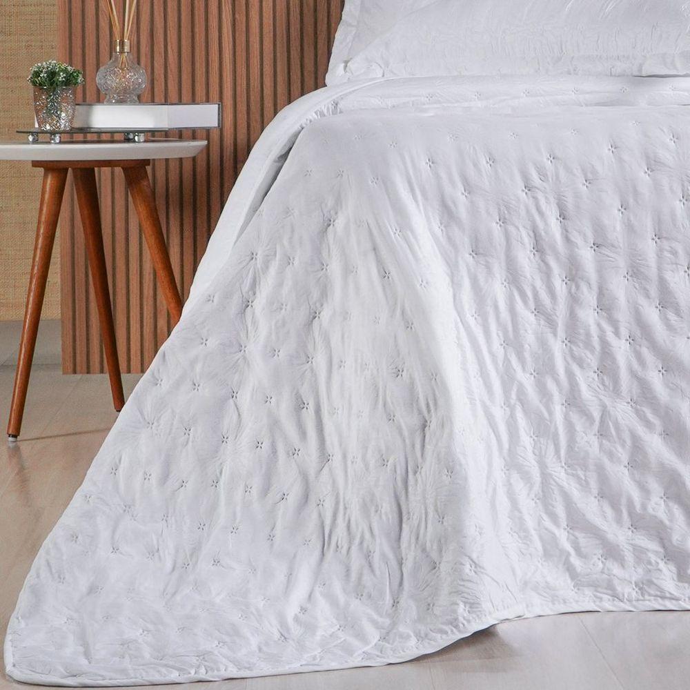 Kit Colcha Casal Sensatti 3d Embossed 220x240cm Branco - 4