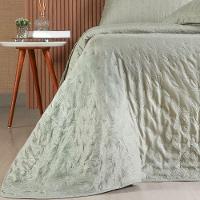 Kit Colcha Queen Sensatti 3d Embossed 240x260cm Verde Alfafa