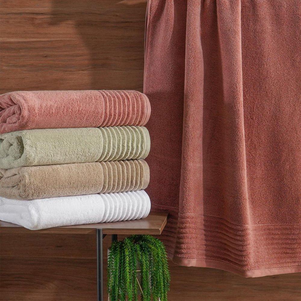 Toalha Banhão Absolute Zero Torção 100% Algodão 80x150cm Rosa Orquídea - 4