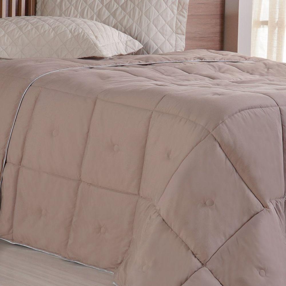 Edredom Queen Toque De Plumas 260 Fios New 220x240cm Cogumelo - 2