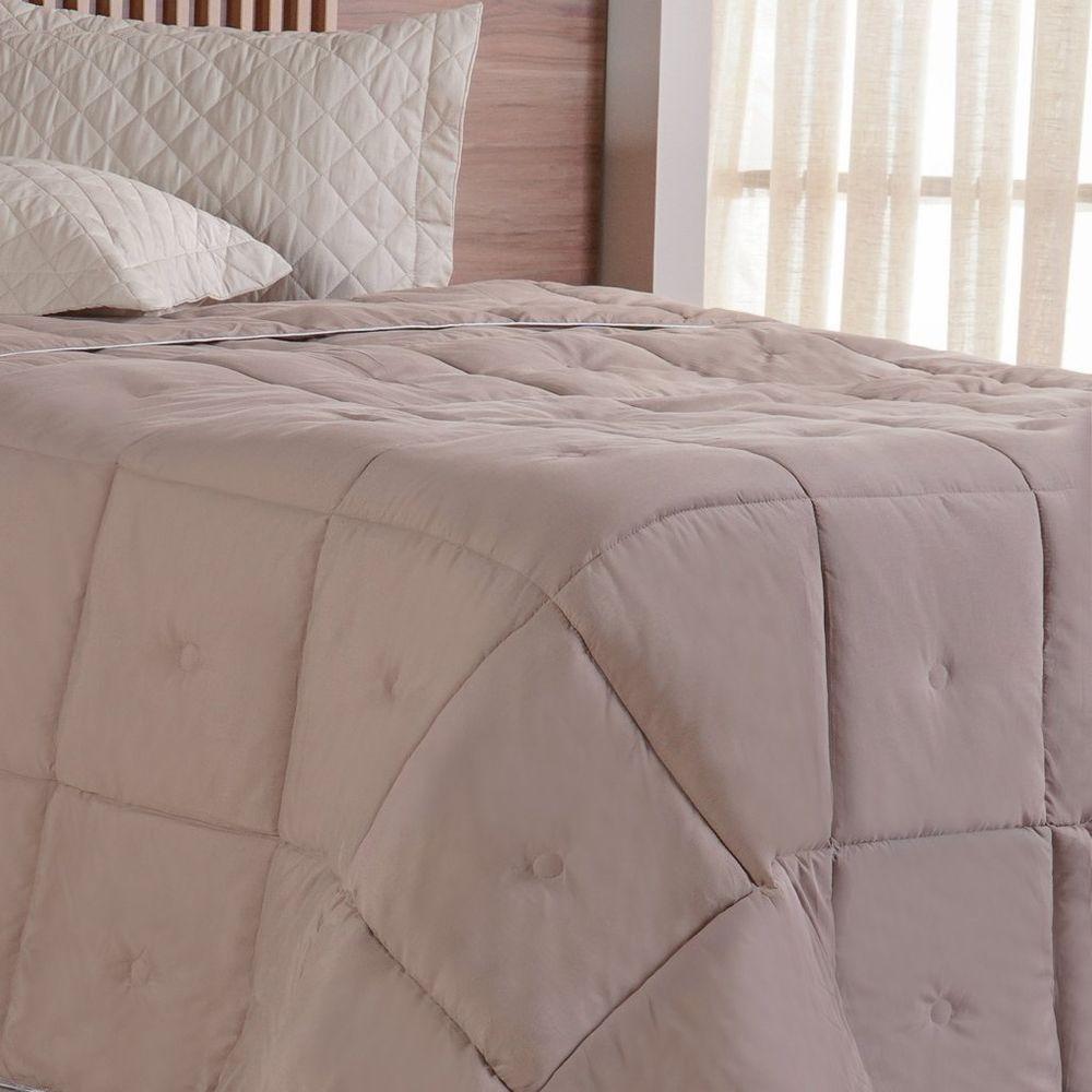 Edredom Queen Toque De Plumas 260 Fios New 220x240cm Cogumelo - 4