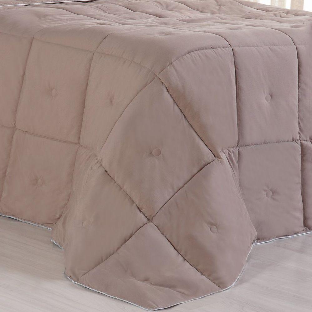 Edredom Queen Toque De Plumas 260 Fios New 220x240cm Cogumelo - 5