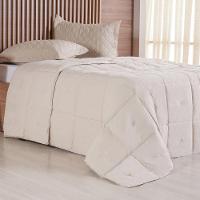 Edredom King Toque De Plumas 260 Fios New 240x260cm Amendoa - 1