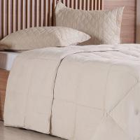 Edredom King Toque De Plumas 260 Fios New 240x260cm Amendoa