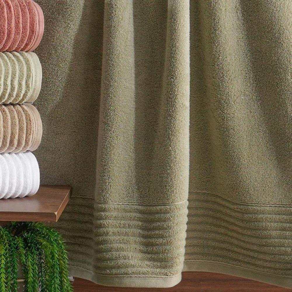 Toalha De Banho Absolute Zero Torção 100% Algodão 70x140cm Verde Alfafa - 3