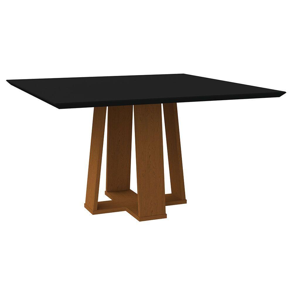 Mesa Valencia 135X135Cm - Ypê/Preto - 1