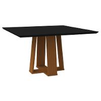 Mesa Valencia 135X135Cm - Ypê/Preto