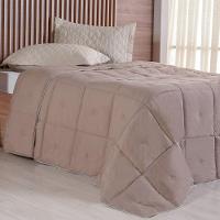 Edredom King Toque De Plumas 260 Fios New 240x260cm Cogumelo - 1
