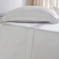 Jogo De Cama Casal 4 Pçs Ricamo 300 Fios 100% Algodão 140x190x30cm Cinza Fog - 5