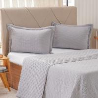 Kit Colcha Casal Santorini New 220x240cm Platina - 2