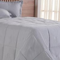 Edredom Queen Toque De Plumas 260 Fios New 220x240cm Platina - 2