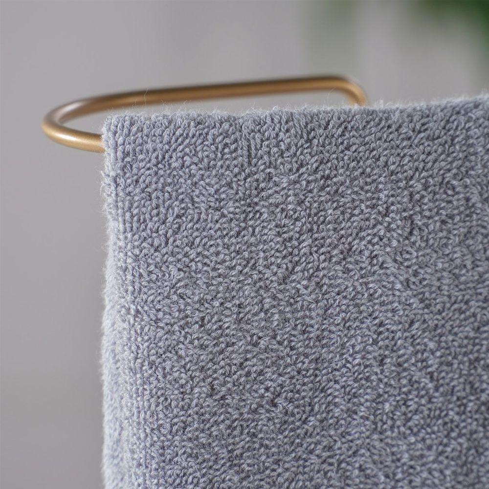 Kit 4 Toalha De Lavabo Glamour 100% Algodão 30x50cm Zinco - 4