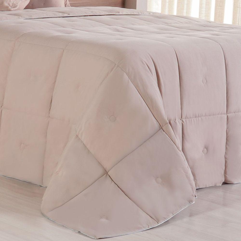 Edredom Queen Toque De Plumas 260 Fios New 220x240cm Linho - 2