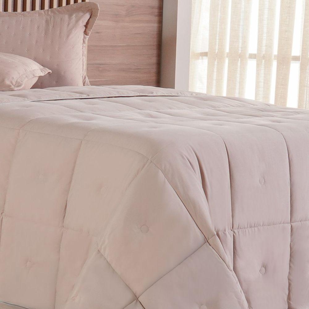 Edredom Queen Toque De Plumas 260 Fios New 220x240cm Linho - 3