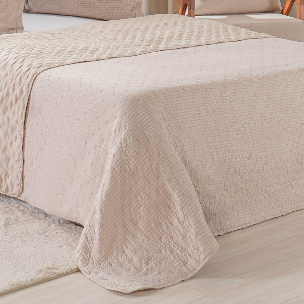 Kit Colcha King Santorini New 260x280cm Biscuit - 5