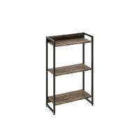 Estante Dynamica 60x30x104cm C/03 Prateleiras Carvalho Dark / Est.preta Carvalho Dark / Est.preta - 1