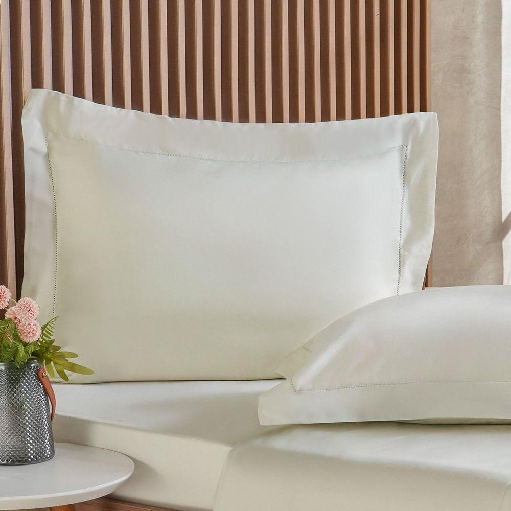 Jogo De Cama Casal 4 Pçs Ricamo 300 Fios 100% Algodão 140x190x30cm Salvia - 2