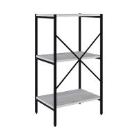 Estante C/03 Prateleiras 84x45x33cm Tub Tueh843 Snow - Est.preta Snow / Est.preta - 6