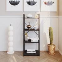 Estante C/04 Prateleiras 118x45x33cm Yon Preto Tx/est.preta Preto Tx/est.preta - 2