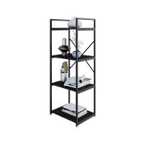 Estante C/04 Prateleiras 118x45x33cm Yon Preto Tx/est.preta Preto Tx/est.preta