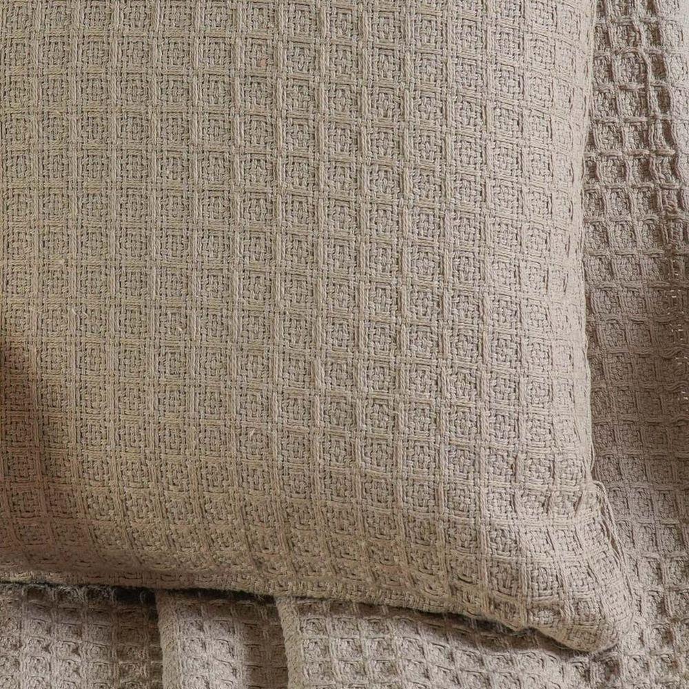 Capa De Almofada Decorativa Waffle 100% Algodão 45x45cm Cashmere - 5