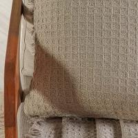 Capa De Almofada Decorativa Waffle 100% Algodão 45x45cm Cashmere