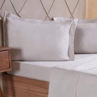 Jogo De Cama King 4 Pçs Line Stile 100% Poliéster 193x203x40cm Biscuit - 2