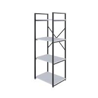 Estante C/04 Prateleiras 118x45x33cm Yon Branco Tx/est.preta Branco Tx/est.preta - 1