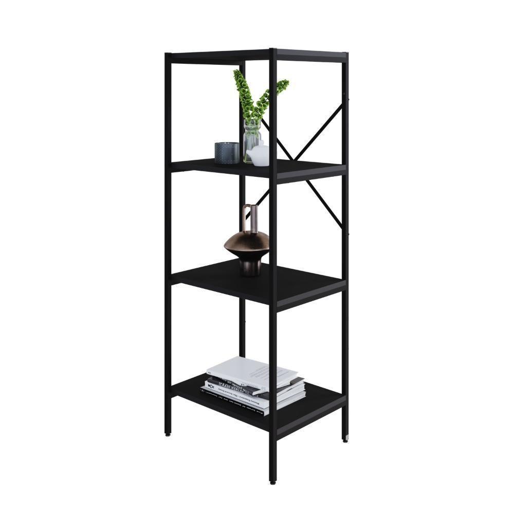 Estante C/04 Prateleiras 118x45x33cm Tub Tueh1144 Preto ônix - Est.preta Preto ônix / Est.preta - 5