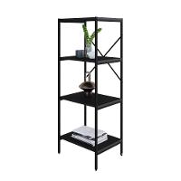 Estante C/04 Prateleiras 118x45x33cm Tub Tueh1144 Preto ônix - Est.preta Preto ônix / Est.preta - 5