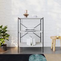 Estante C/03 Prateleiras 84x60x33cm Tub Tueh863 Snow - Est.preta Snow / Est.preta