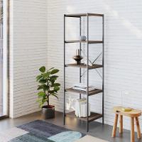 Estante C/05 Prateleiras 152x45x33cm Tub Tueh1545 Nogal - Est.preta Nogal / Est.preta - 2