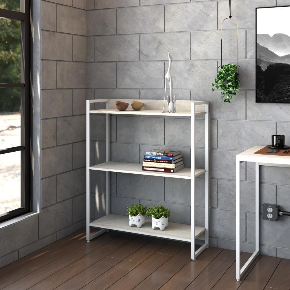 Estante Dynamica 80x30x104cm C/03 Prateleiras Snow / Est.branca Snow / Est.branca - 2