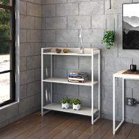 Estante Dynamica 80x30x104cm C/03 Prateleiras Snow / Est.branca Snow / Est.branca - 2