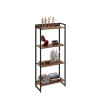 Estante Dynamica 60x30x146cm C/04 Prateleiras Nogal / Est.preta Nogal / Est.preta - 5