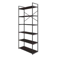 Estante Alta C/06 Prateleiras 185x80x33cm Yon Terracota/est.preta Terracota/est.preta - 1