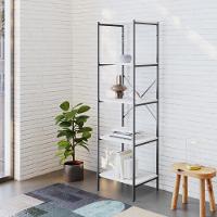 Estante C/05 Prateleiras 152x45x33cm Tub Tueh1545 Branco Chess - Est.preta Branco Chess / Est.preta - 2